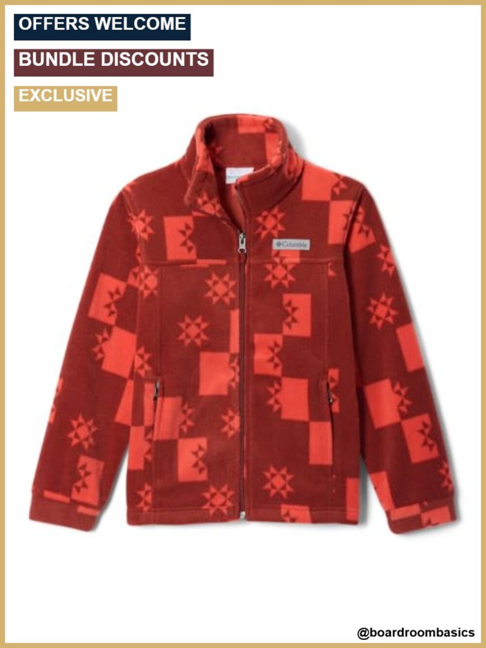 Boys Fleece Jacket Full Zip Long Sleeve Regular Fit Warm Layer